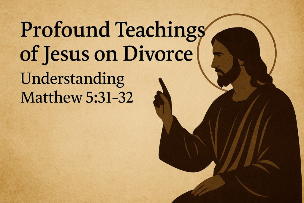 teachings of Jesus on divorce