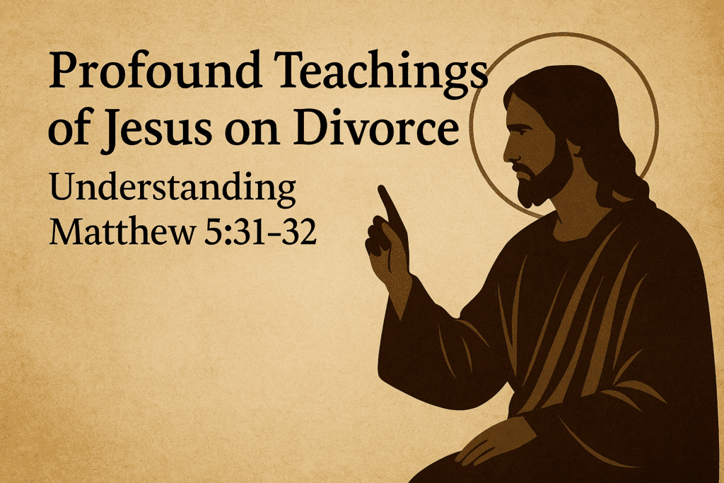 teachings of Jesus on divorce