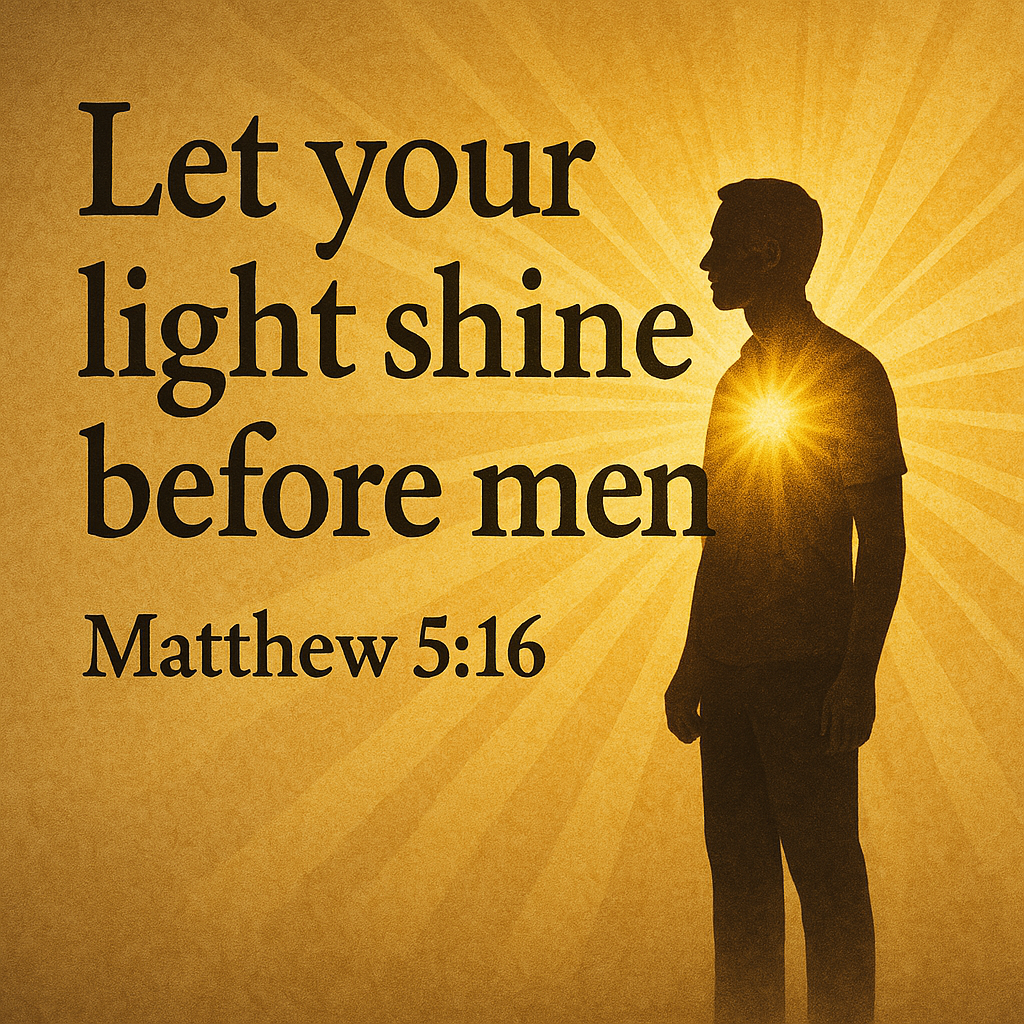 let your light shine before men
