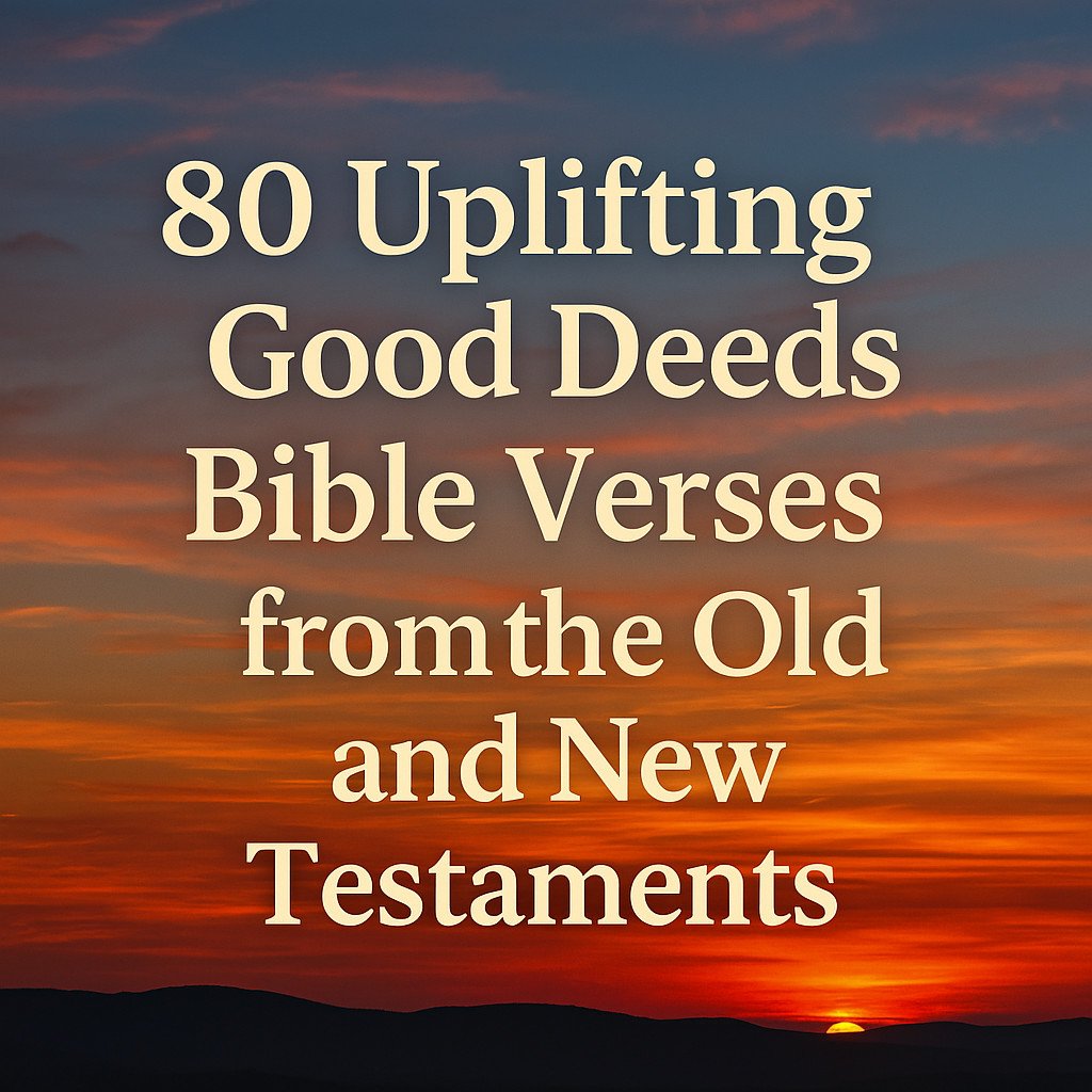 good deeds bible verses