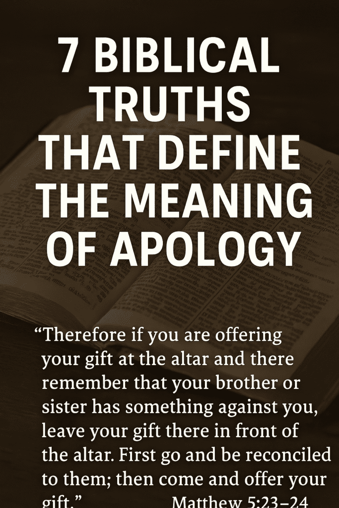 definition of apology
