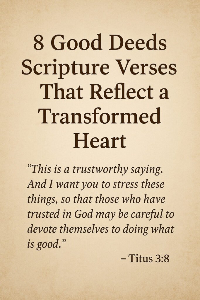 good deeds scripture