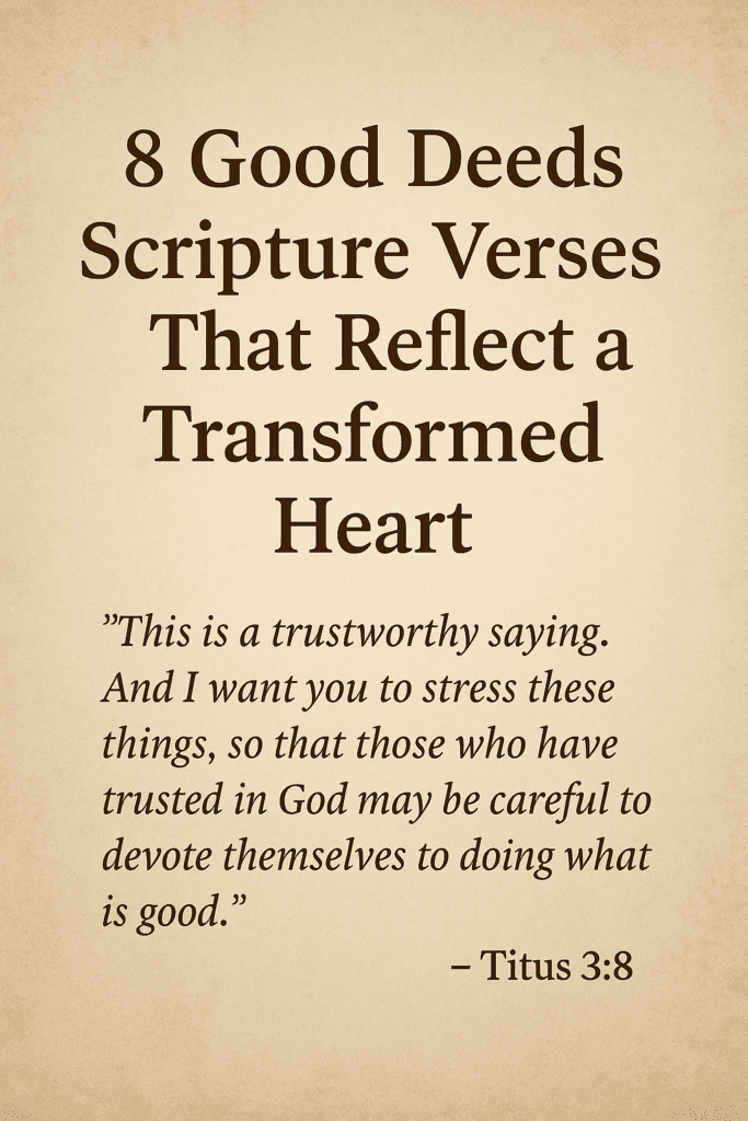 good deeds scripture