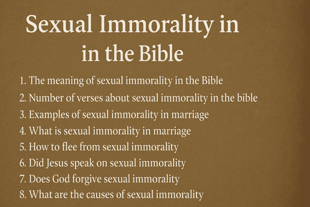 sexual immorality
