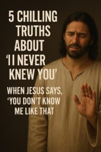 5 Chilling Truths About "I Never Knew You": When Jesus Says, "You Don’t