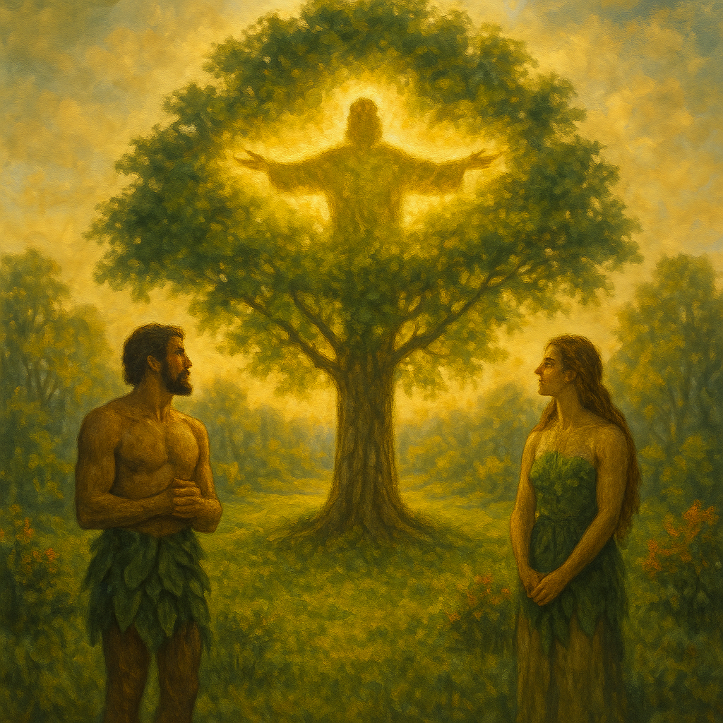adam and eve in the garden of eden