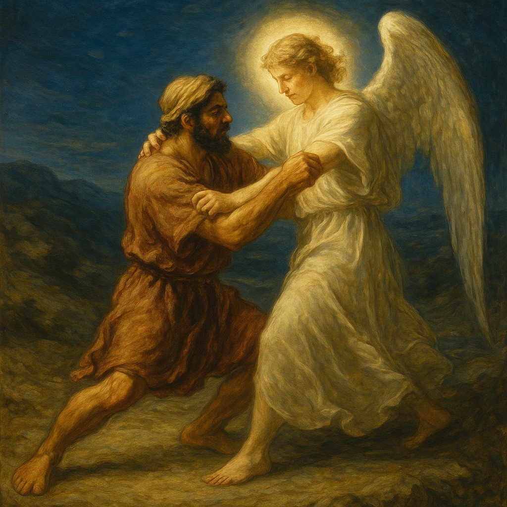 Jacob wrestles with God