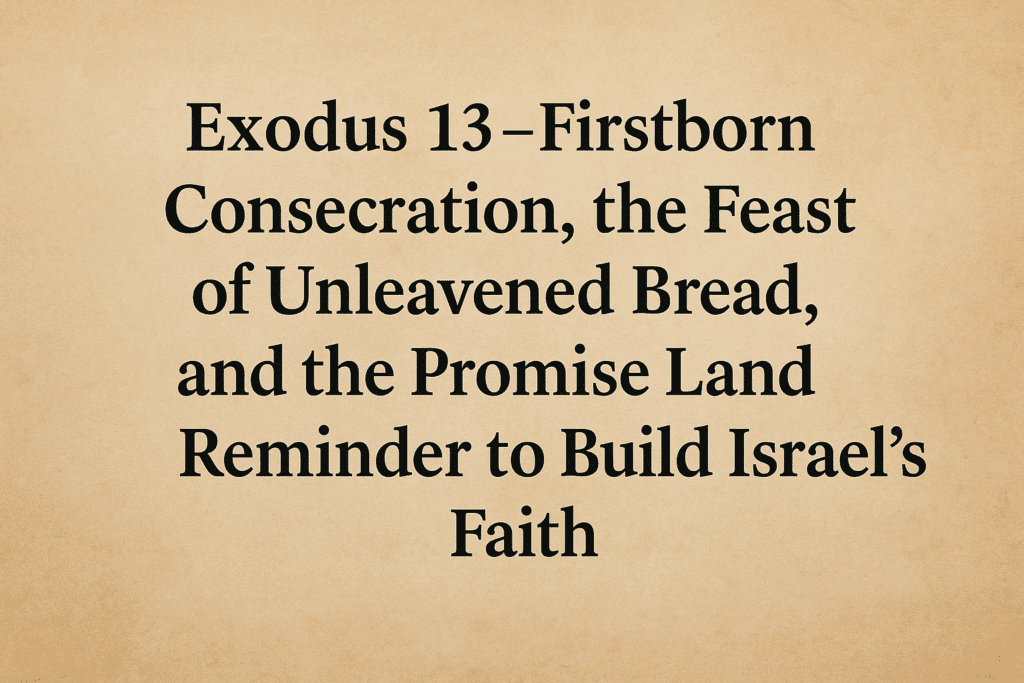 firstborn consecration