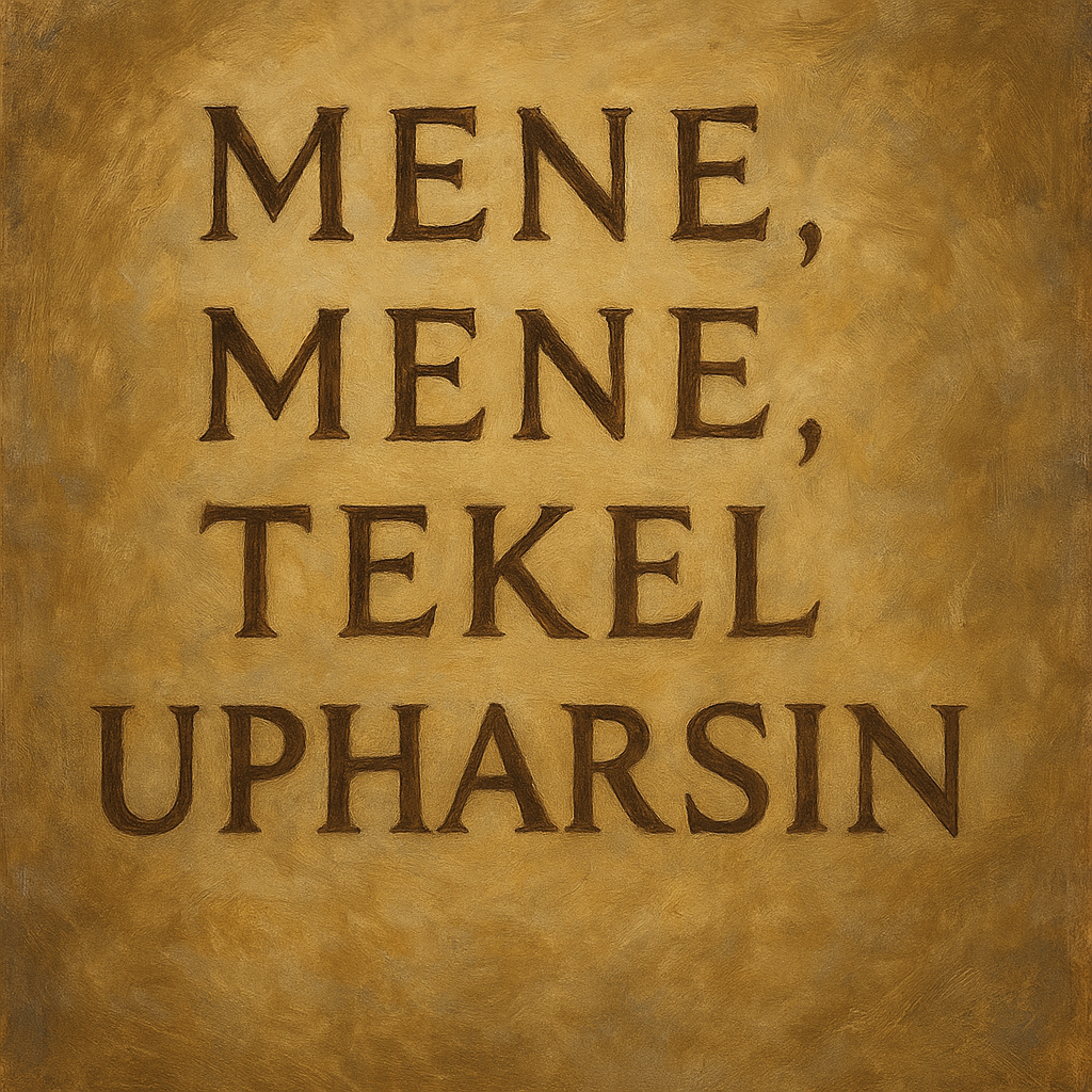 The writing on the wall